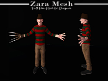 Zara Mesh - Horror - Freddy Krueger Character - FULL PERM MESH