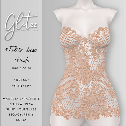 [Glitzz] Talita Dress - Nude