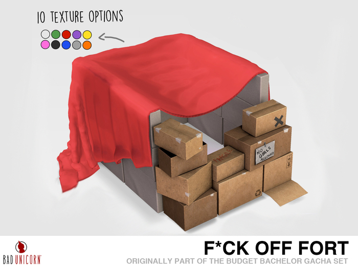 F*ck Off Fort RARE (Previously - Budget Bachelor Gacha Set)