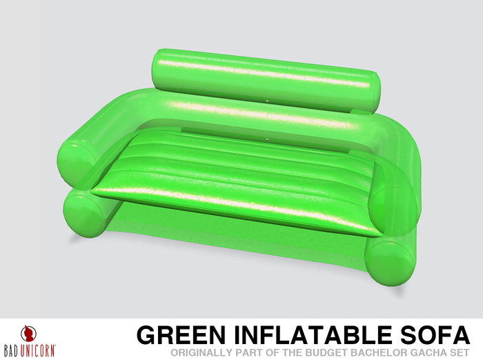 'Green' Inflatable Sofa (Previously - Budget Bachelor Gacha Set)