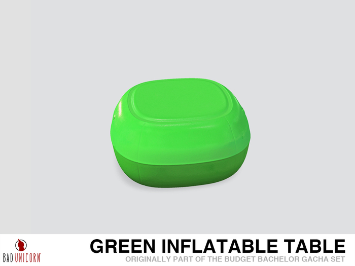 'Green' Inflatable Table (Previously - Budget Bachelor Gacha Set)