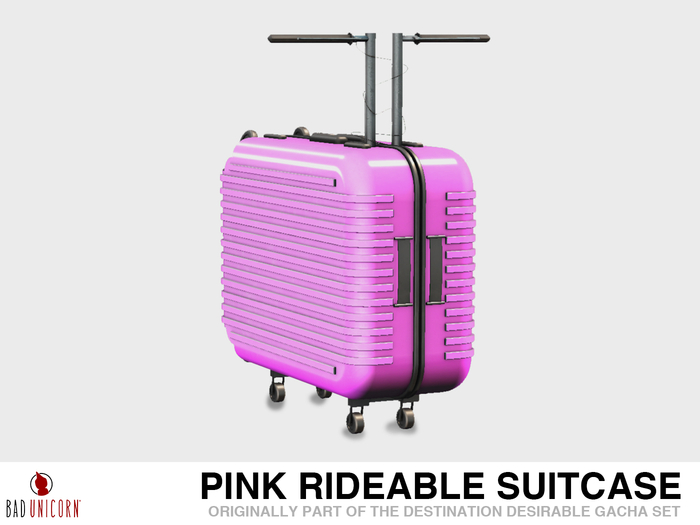 Rideable Suitcase (PINK) RARE (Previously - Destination Desirable Gacha Set)
