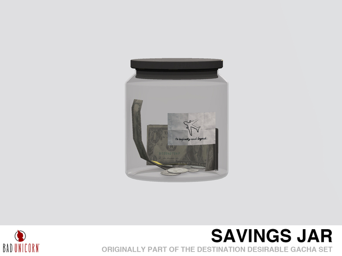 Savings Jar (Previously - Destination Desirable Gacha Set)