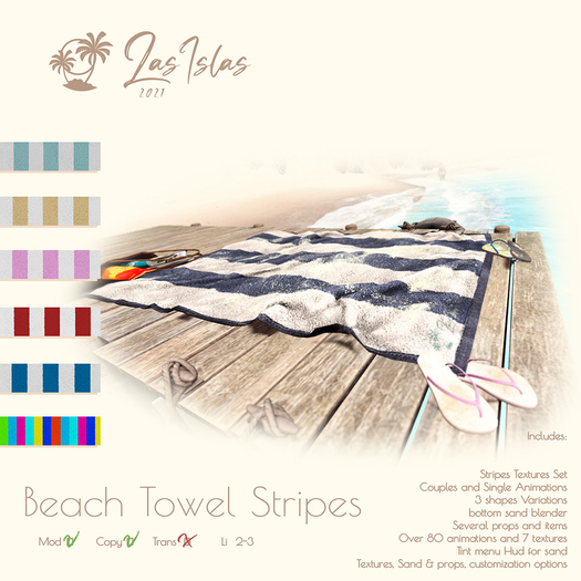LasIslas Beach Towel Stripes
