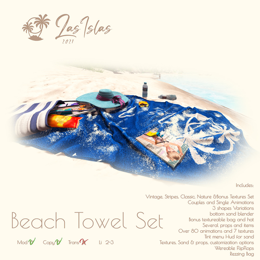 LasIslas Beach Towel Set