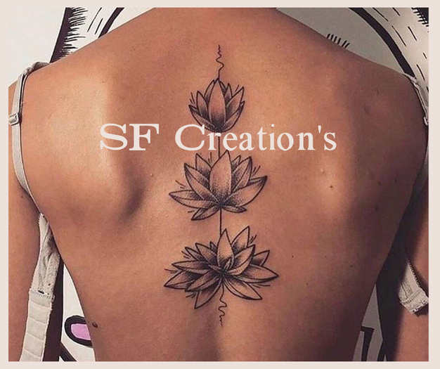 Lotus Girl Tattoo