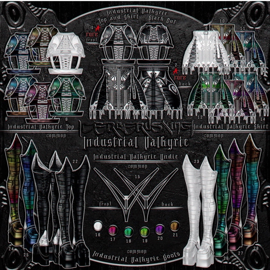 9. [CX] Industrial Valkyrie - Skirt // M // White Out