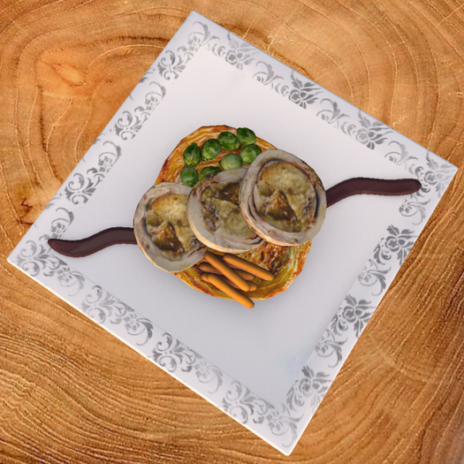 DFS Stuffed Rabbit with Veggies