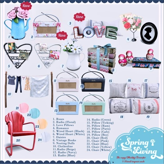 -tb- Spring Living - Pillow (Ticking)
