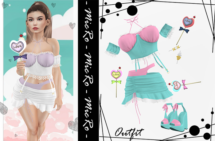 - MicRo - Outfit Rya Pink Aqua 