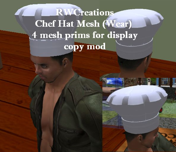 Chef Hat Mesh (Wear)  (boxed)