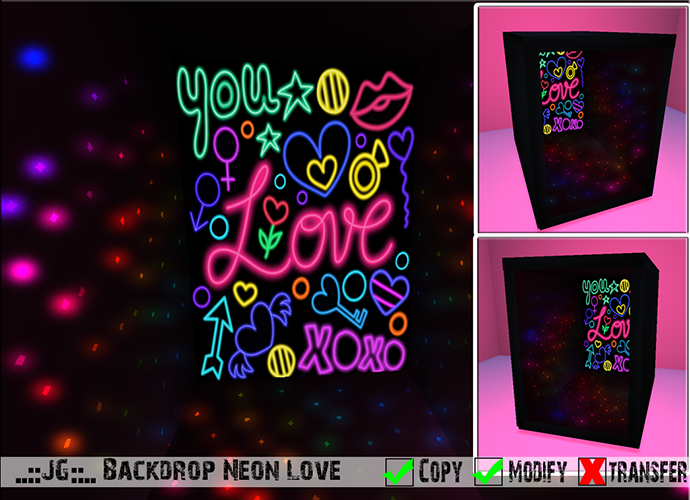 ..::JG::.. Backdrop Neon Love