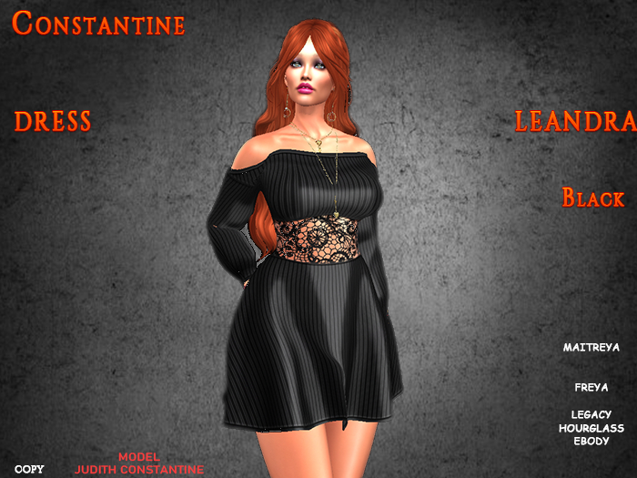 [JC CONSTANTINE] Leandra - Dress Black