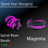 [Sand Star Designs] Magenta Spiral Rave Bands