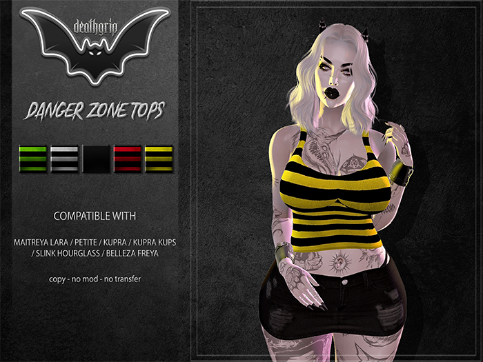 -DEATHGRIP- Danger Zone Tops DEMO
