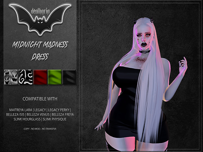 -DEATHGRIP- Midnight Madness Dress /red