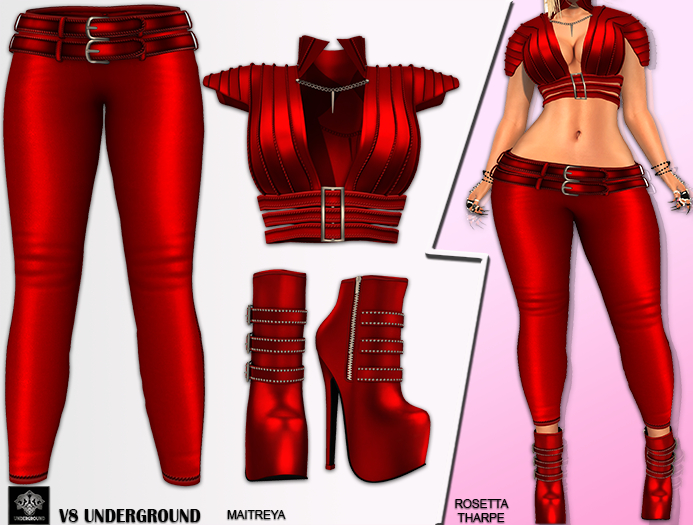 **ROSETTA  THARPE RED ROCKER STYLE COMPLET OUTFIT** (WEAR)