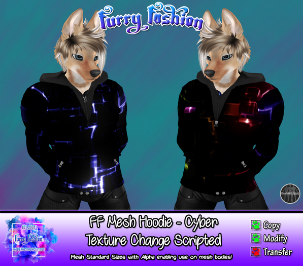 ~FF~ Mesh Hoodie Cyber