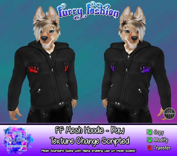 ~FF~ Mesh Hoodie Paw