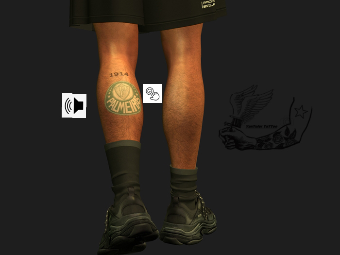 Tattoo palmeiras + som