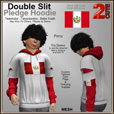 Double Slit Pledge Hoodie [2cute] Peru