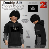 Double Slit Pledge Hoodie [2cute] Pirate