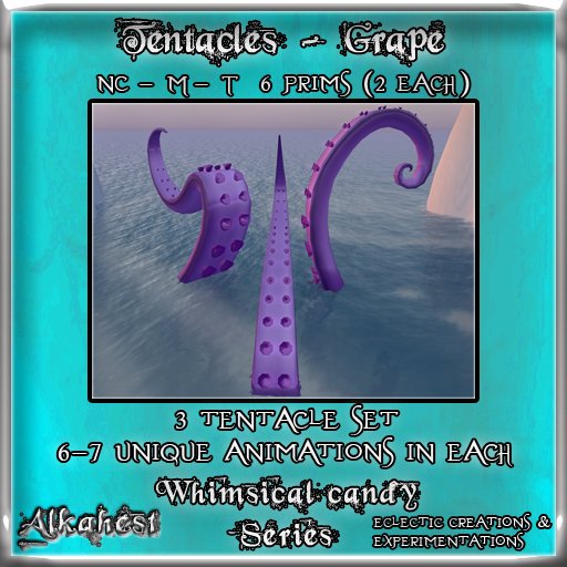 [Alkahest] Whimsical Candy: Sittable Tentacle Set Grape
