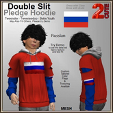Double Slit Pledge Hoodie [2cute] Russian