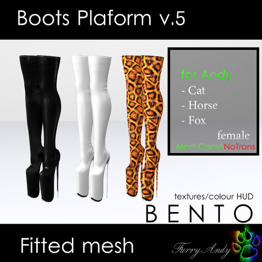 Furry Andy - Boots Platform v5 - Andy Cat/Horse/Fox