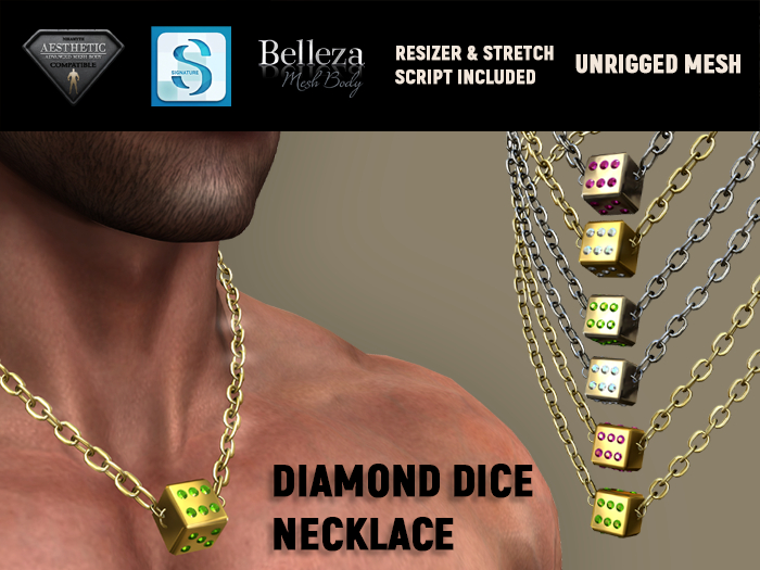 [7/11] Dice Diamond Necklace