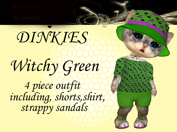RT - Halloween complete outfit - Witch Green
