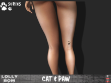 LOLLY's BOM things... [tattoo] Cat & Paw (Leg-back)