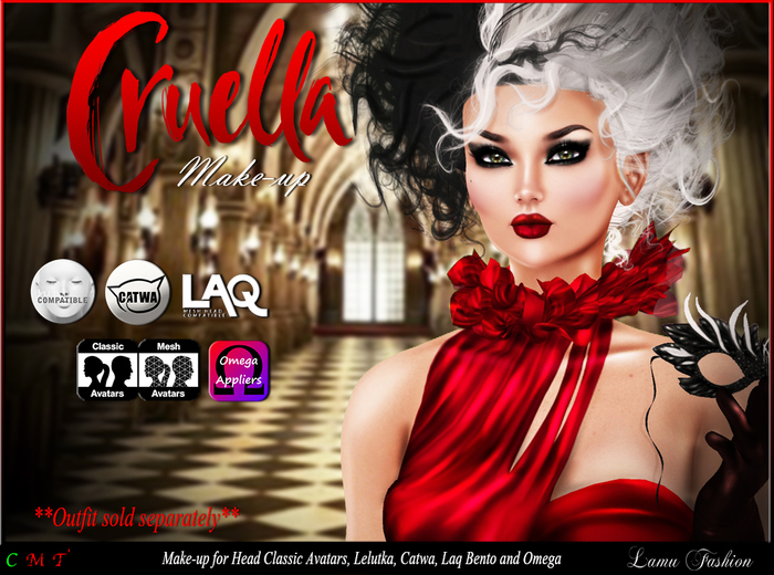 -Lamu Fashion-Make-Up Cruella Inspired by the Movie 2021 