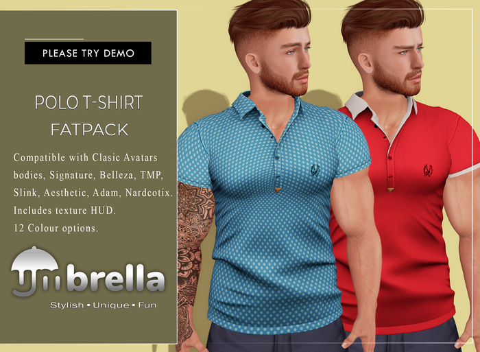 UMbreLLa - Fatpack Polo T-Shirt SIGNATURE/BELLEZA/SLINK/AESTHETIC/ADAM/NARDCOTIX/TMP CLASSIC