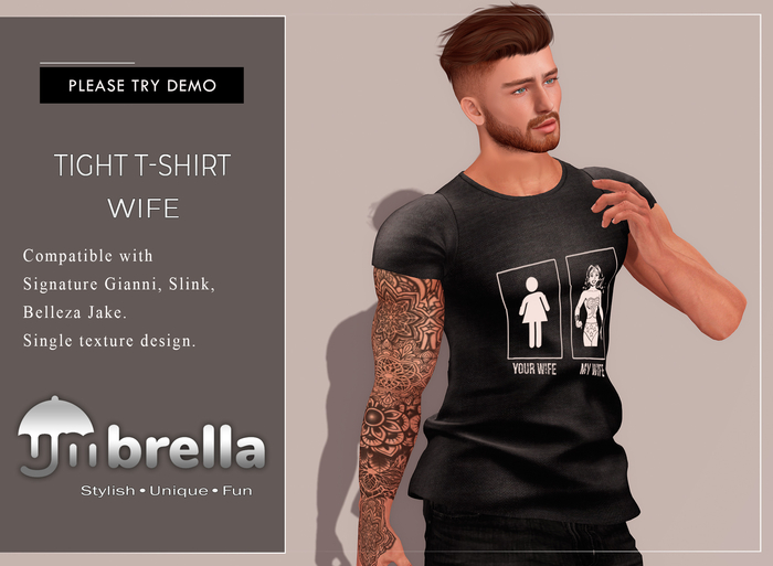 UMbreLLa - Wife Tight T-Shirt SIGNATURE/BELLEZA/SLINK
