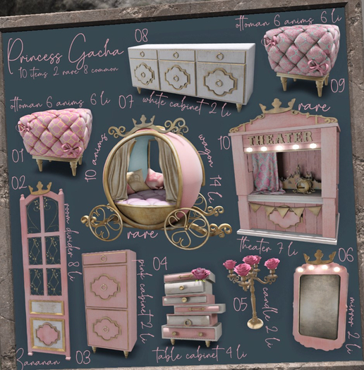 03 PRINCESS GACHA - cabinet pink
