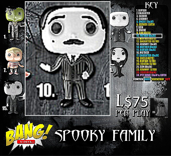 Bang! Figures -Spooky Family #10 - Father (B&W) RARE
