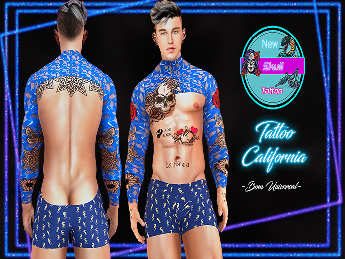 California // New skull Tattoo