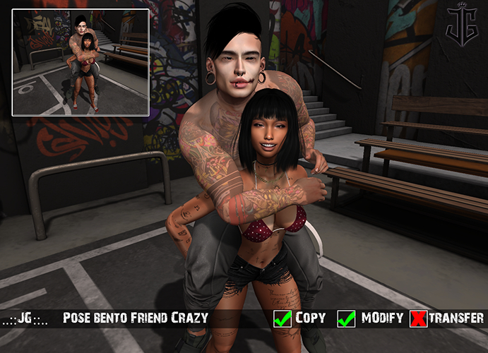 ..::JG::..Pose bento Friend Crazy