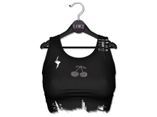Loki - Brenda Ripped Tank Top - Black