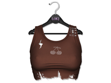 Loki - Brenda Ripped Tank Top - Chocolate