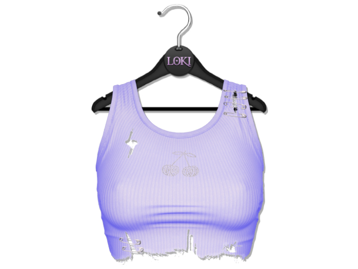 Loki - Brenda Ripped Tank Top - Lavender