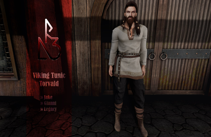 //R3D// Viking Tunic Torvald - White