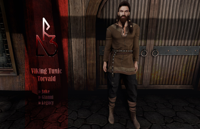 //R3D// Viking Tunic Torvald - Brown