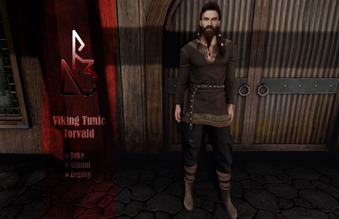 //R3D// Viking Tunic Torvald - Dark Brown