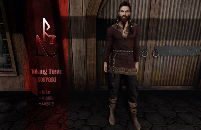 //R3D// Viking Tunic Torvald - Wine