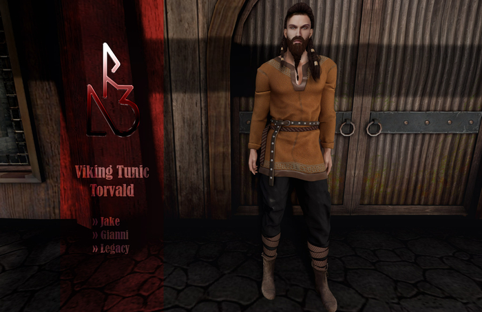 //R3D// Viking Tunic Torvald - Orange