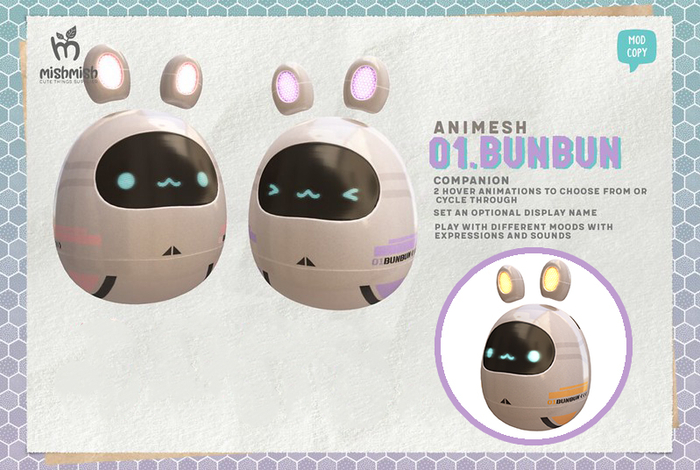 MishMish - 01BunBun Robot Companion / Sunny [Boxed]