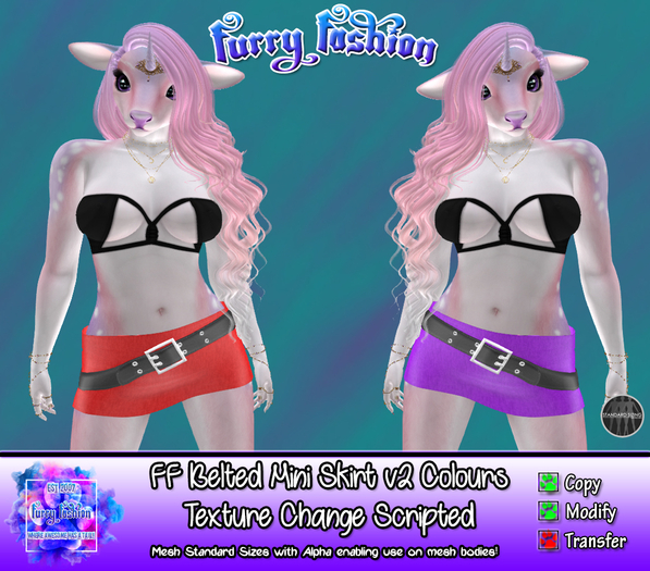 ~FF~ Belted Mini Skirt v2 Colours