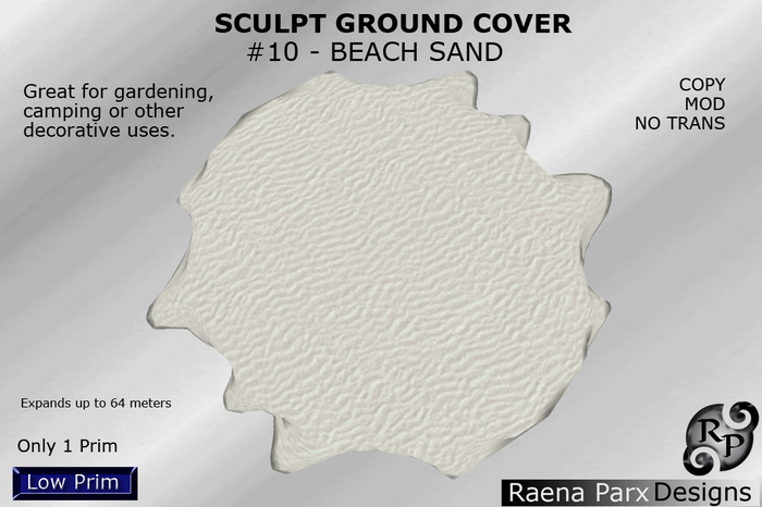 SCULPT GROUND COVER - #10 - BEACH SAND (COPY/MOD) *RPD* - NEW!!!